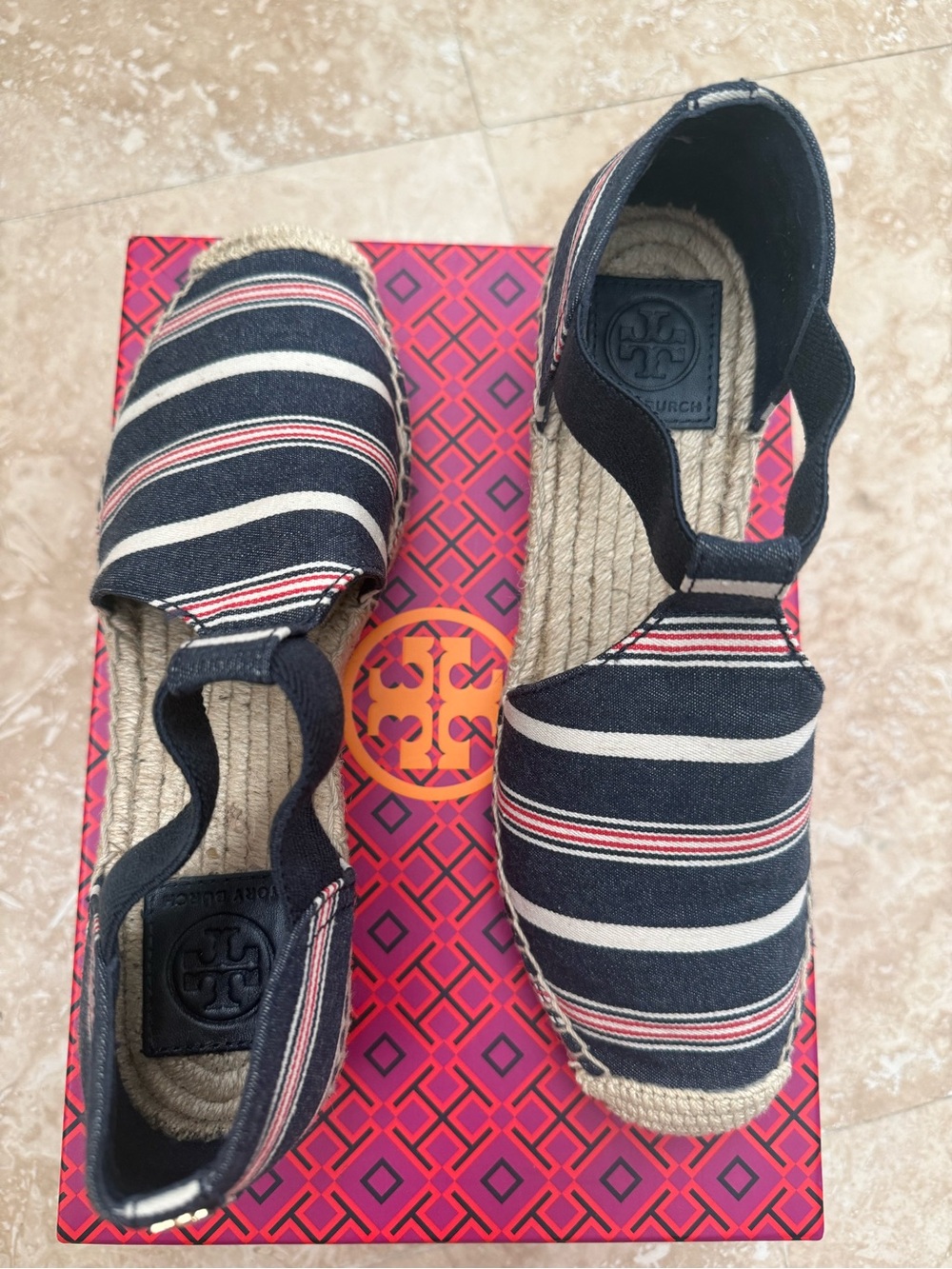 Tory Burch Catalina Striped Espadrille